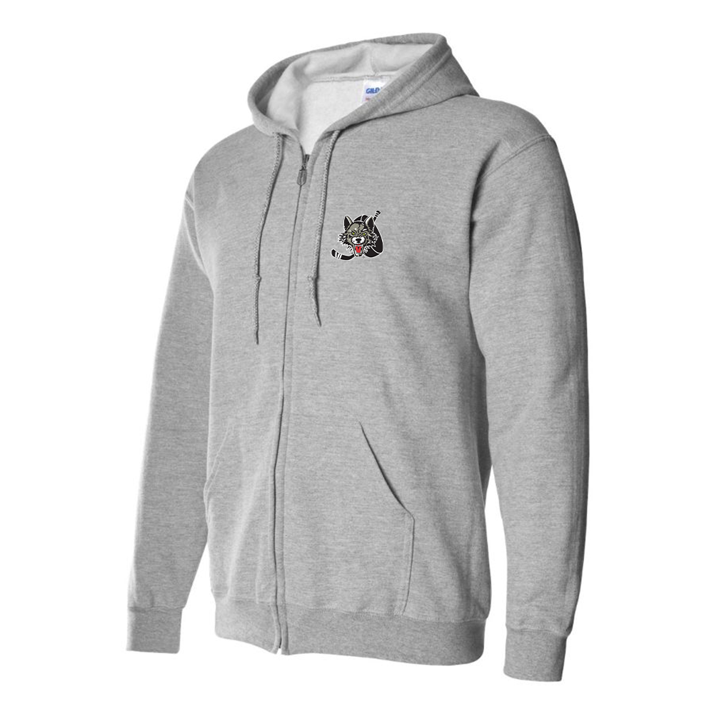 Men's Chicago Wolves Logo Zipper Hoodie