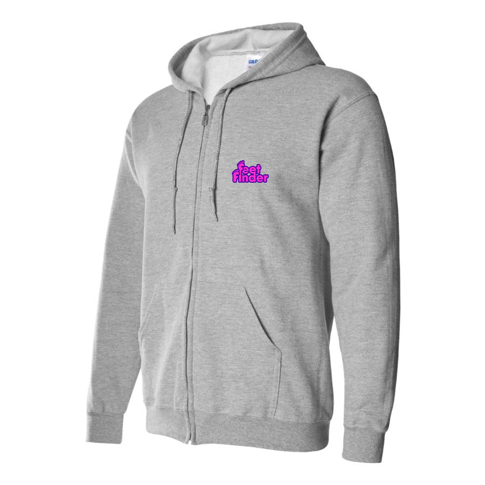 Men's FeetFinder Logo Zipper Hoodie