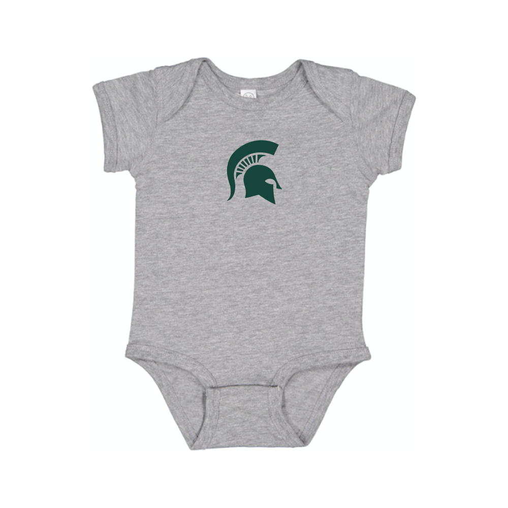 Michigan State Spartans Logo Baby Romper Onesie