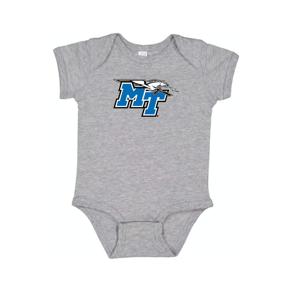 Middle Tennessee Blue Raiders Logo Baby Romper Onesie