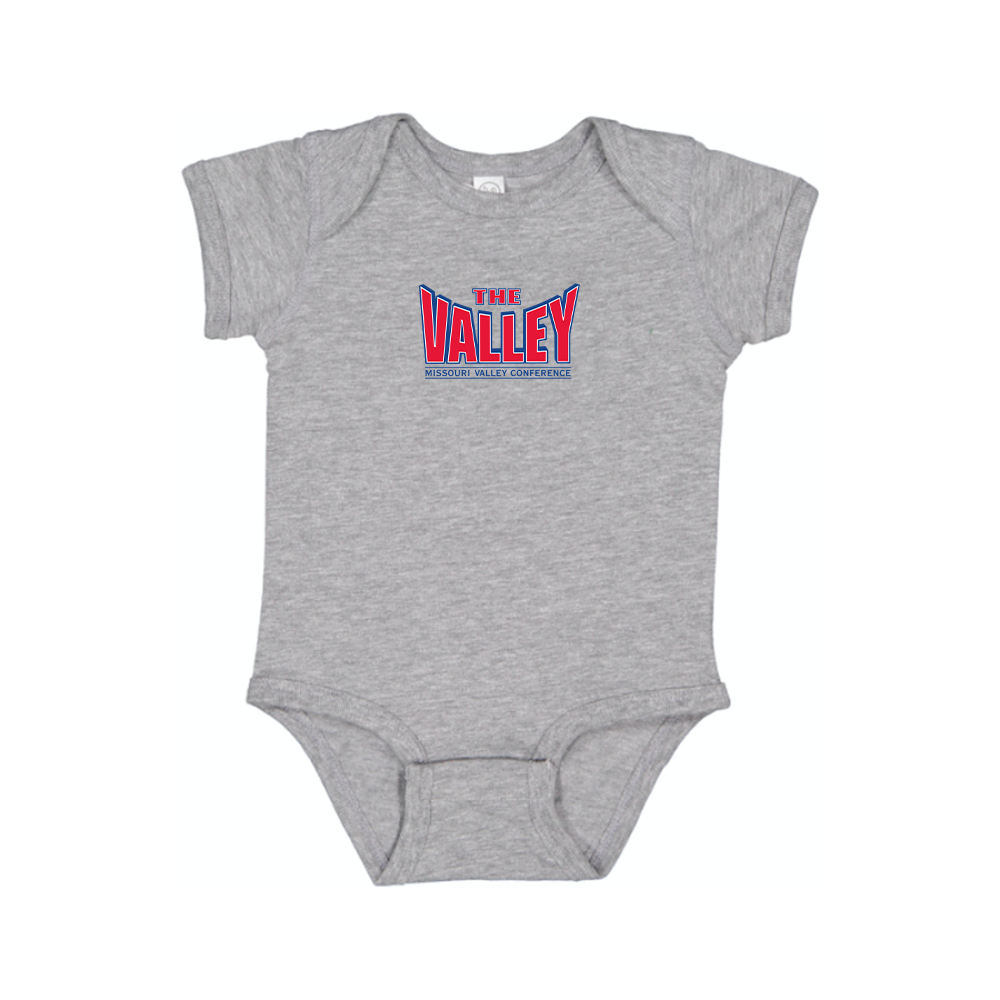 Missouri Valley Conference Logo Baby Romper Onesie