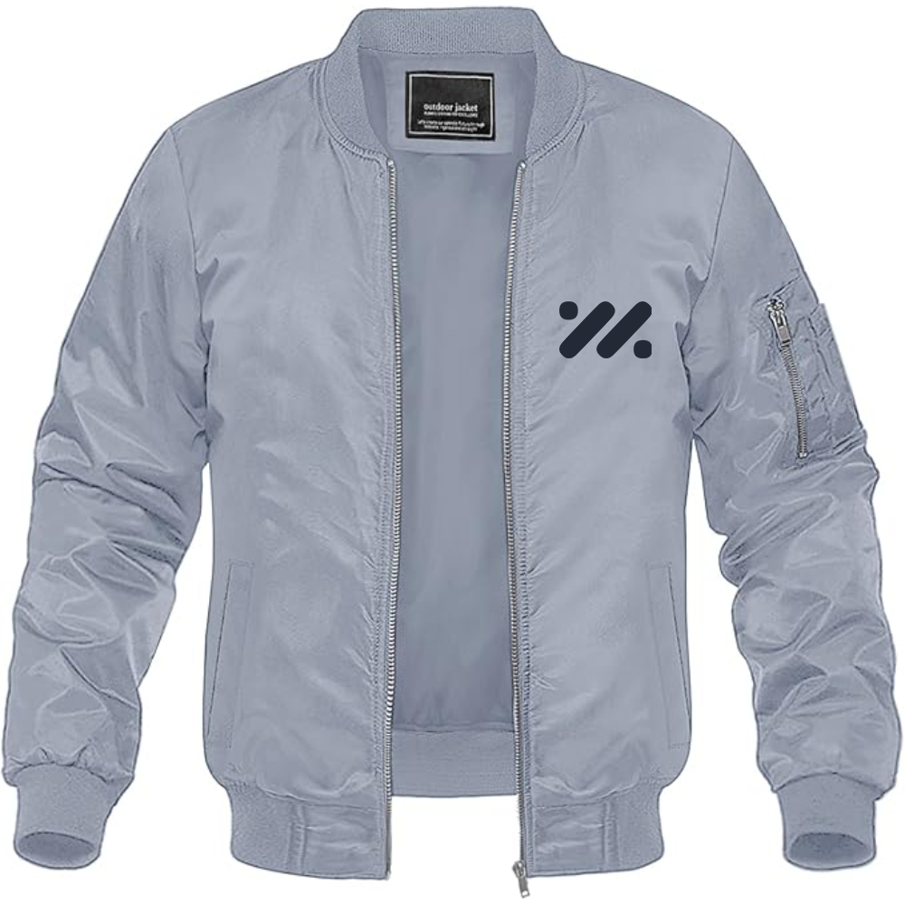 Men's IM Motors Logo Lightweight Bomber Jacket Windbreaker Softshell Varsity Jacket Coat