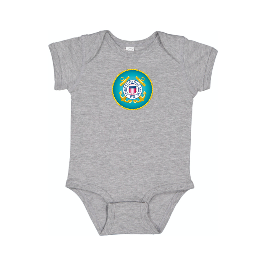 Coast Guard Logo Baby Romper Onesie