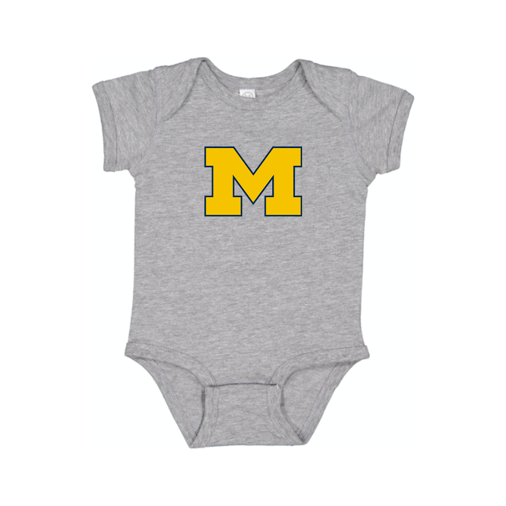 Michigan Wolverines Logo Baby Romper Onesie