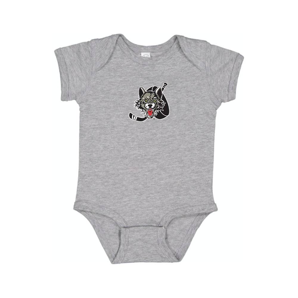Chicago Wolves Logo Baby Romper Onesie