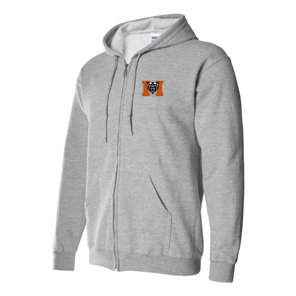 Men's Mercer Bears Logo Zipper Hoodie