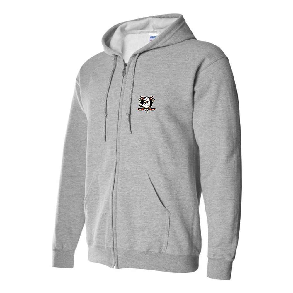 Men's Anaheim Ducks Logo Zipper Hoodie