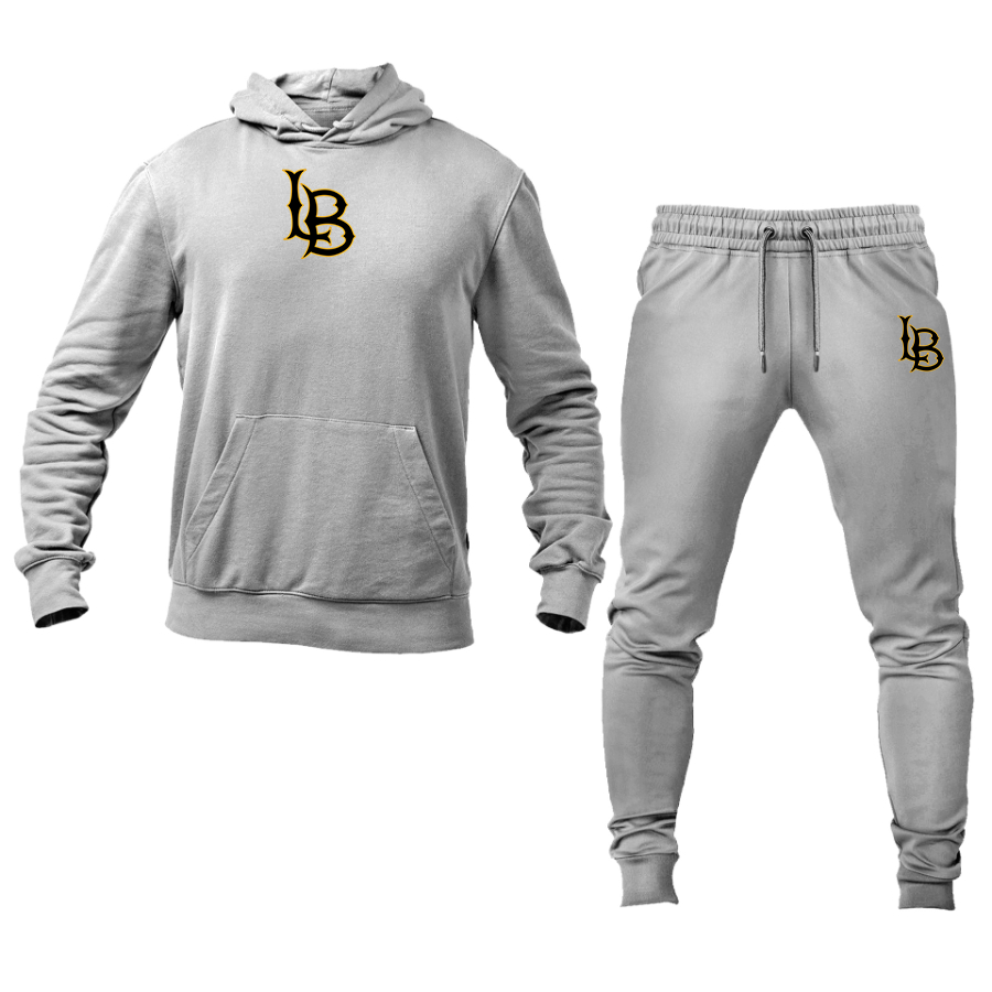 Men's Long Beach State 49ers Logo Hoodie Joggers Set