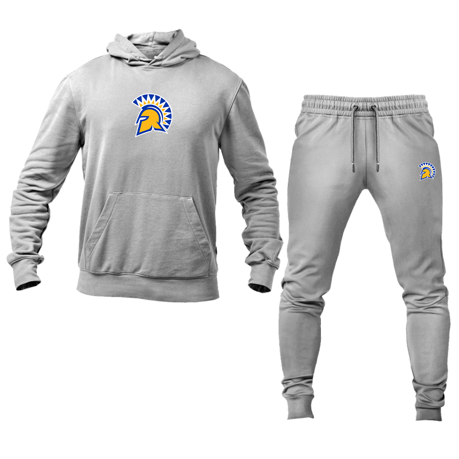 Men's San Jose State Spartans Logo Hoodie Joggers Set