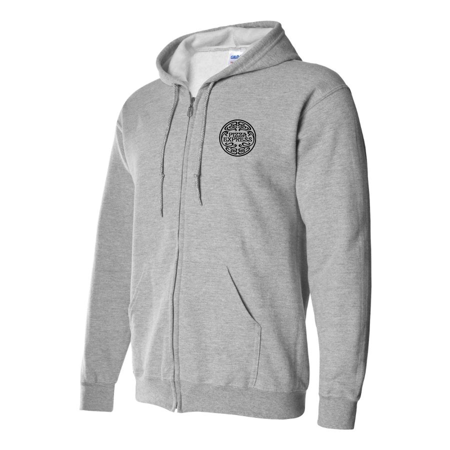 Men's Pizza Express Logo Zipper Hoodie