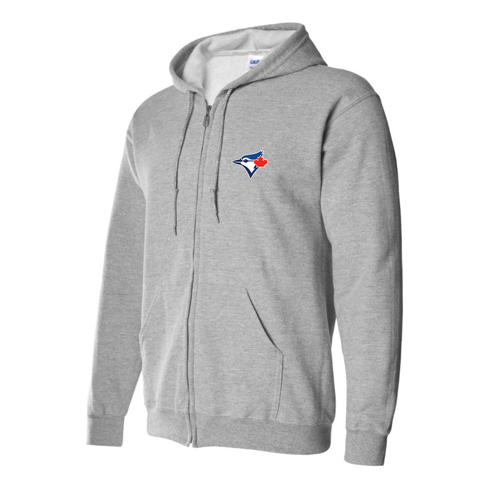 Men's Bluefield Blue Jays Logo Zipper Hoodie