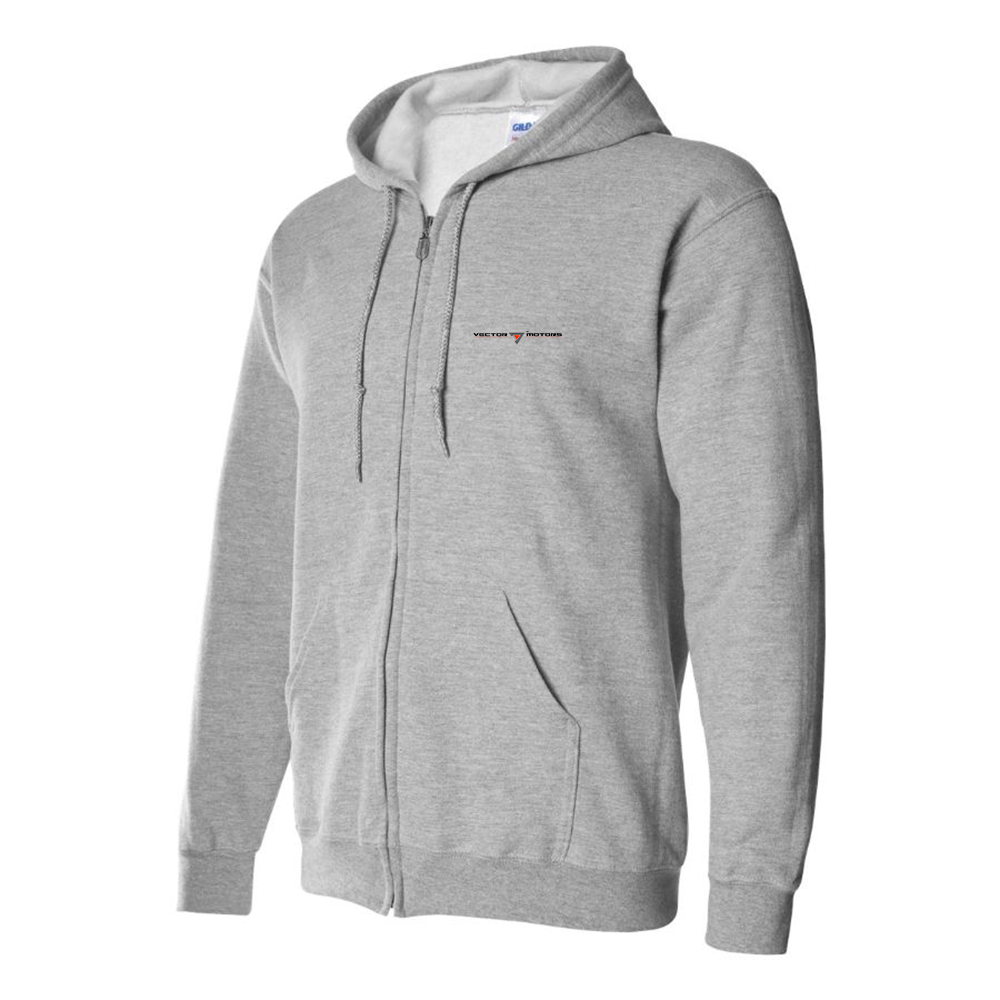 Men's Vector Motors Logo Zipper Hoodie