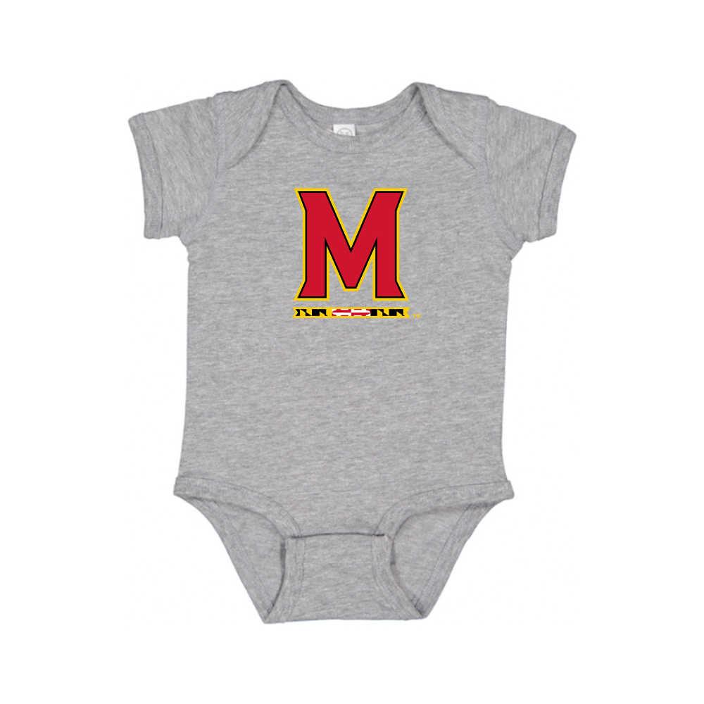 Maryland Terrapins Logo Baby Romper Onesie