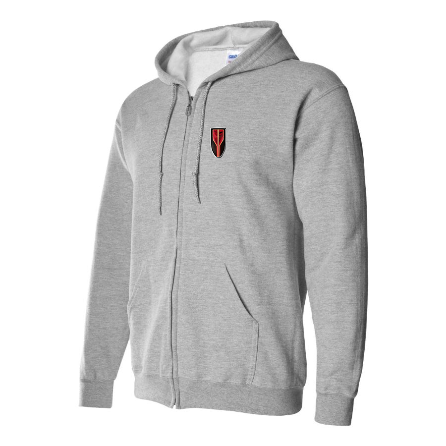 Men's Hongqi Logo Zipper Hoodie