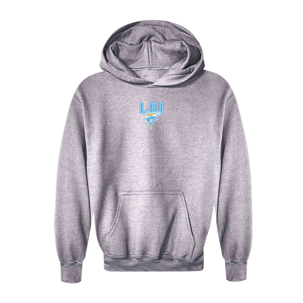 Youth LIU Brooklyn Blackbirds Logo Pullover Hoodie