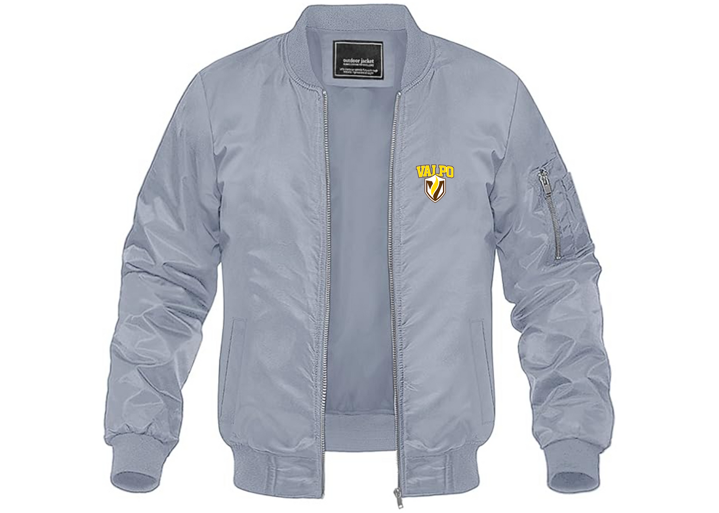 Men's Valparaiso Crusaders Lightweight Bomber Jacket Windbreaker Softshell Varsity Jacket Coat