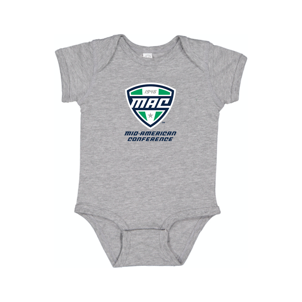 Mid American Conference Logo Baby Romper Onesie