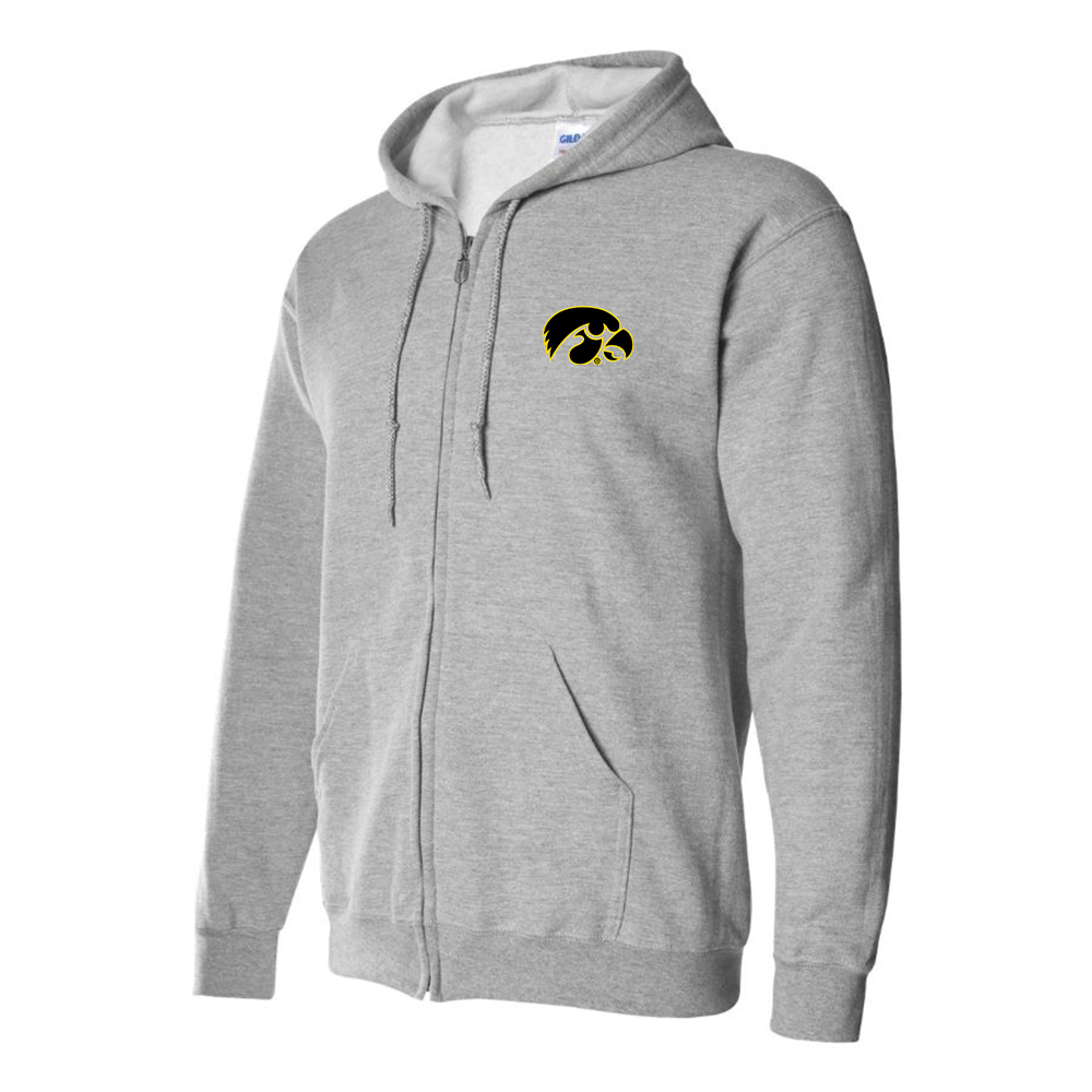 Men's Lowa Hawkeyes Logo Zipper Hoodie