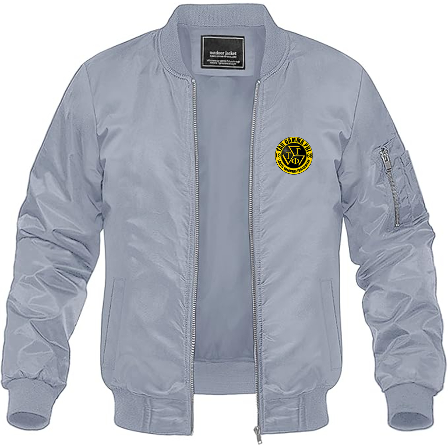 Men's Triskelion Logo Lightweight Bomber Jacket Windbreaker Softshell Varsity Jacket Coat