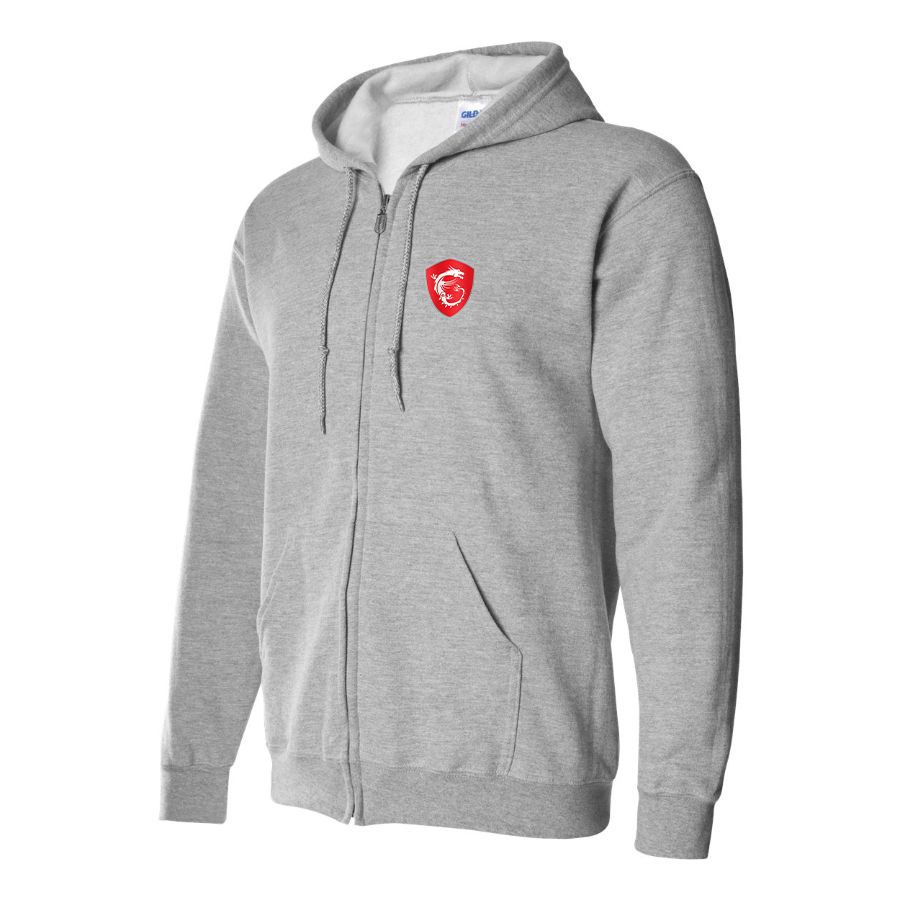 Men's MSI Symbol Logo Zipper Hoodie