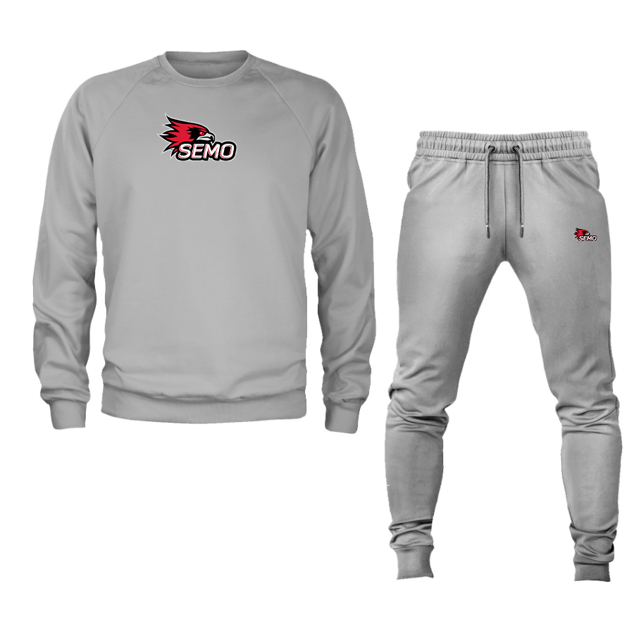 Men's SEMO Redhawks Logo Crewneck Sweatshirt Joggers Suit