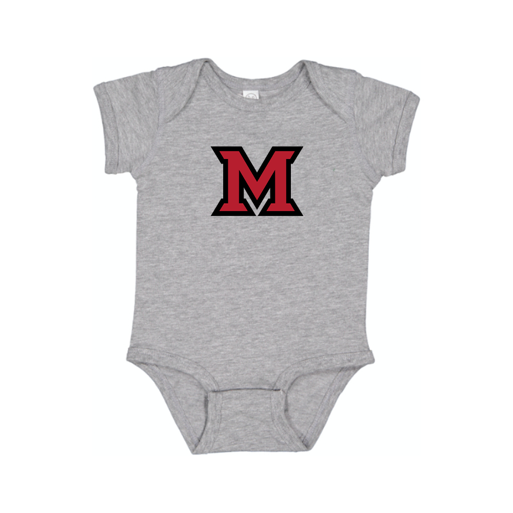 Miami Ohio RedHawks Logo Baby Romper Onesie