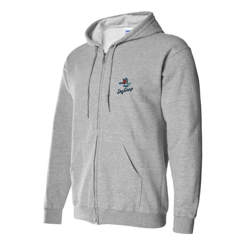 Men's Beloit Sky Carp Logo Zipper Hoodie