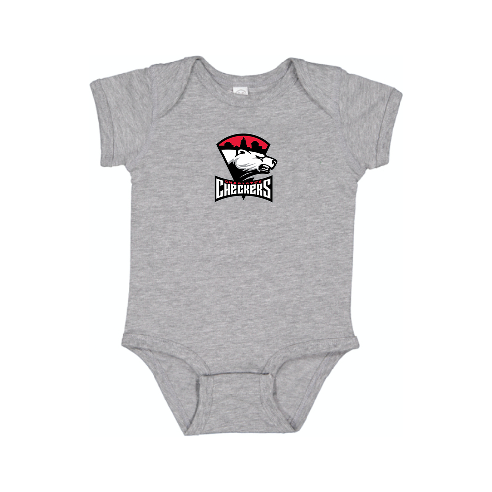 Charlotte Checkers Logo Baby Romper Onesie