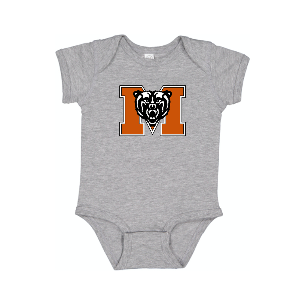 Mercer Bears Logo Baby Romper Onesie