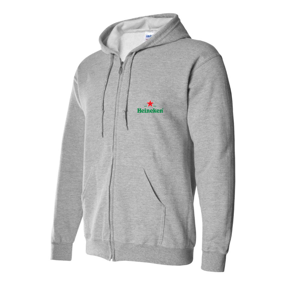 Men's Heineken Logo Zipper Hoodie