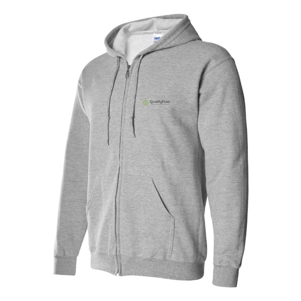 Men's Quality Food Logo Zipper Hoodie