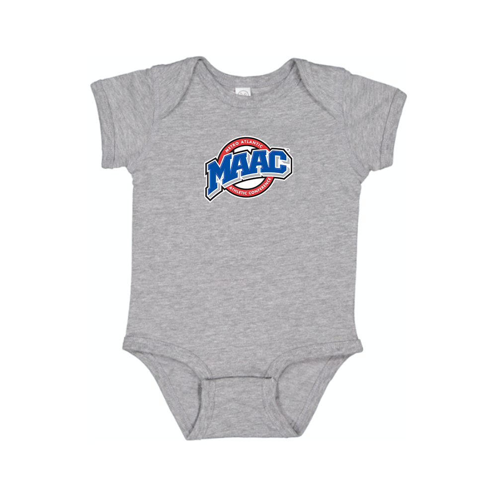 Metro Atlantic Athletic Conference Logo Baby Romper Onesie