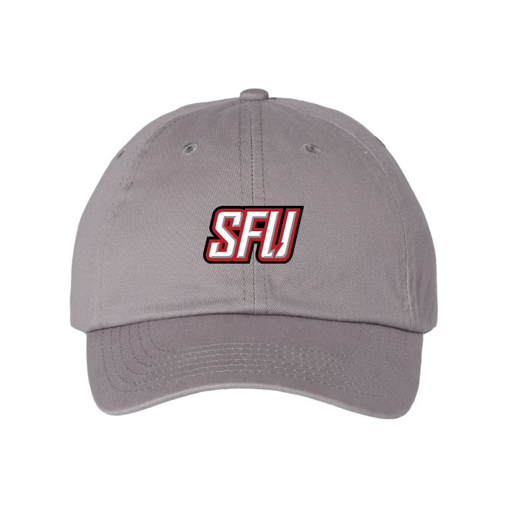 Saint Francis Red Flash Logo Valucap Adult Bio-Washed Classic Dad Hat