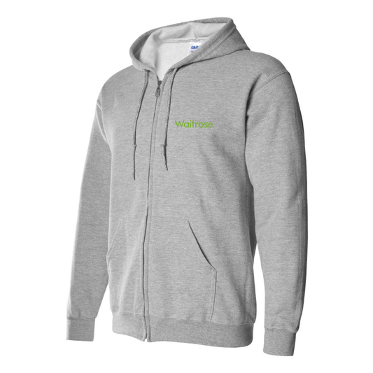 Men's Waitrose Logo Zipper Hoodie