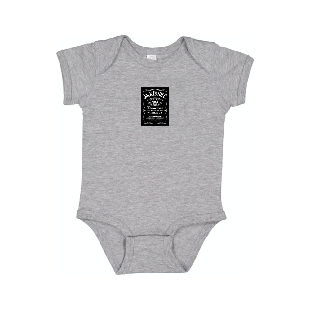 Jack Daniels Logo Baby Romper Onesie