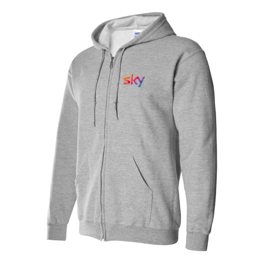 Men's Sky Logo Zipper Hoodie