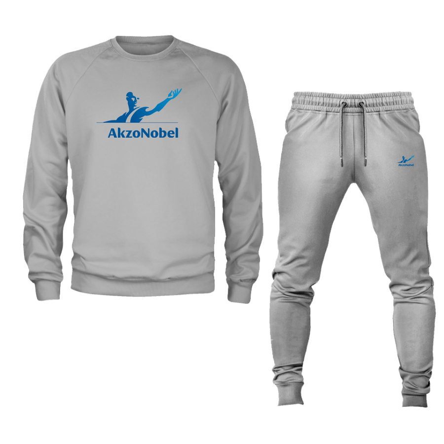 Men's AkzoNobel Logo Crewneck Sweatshirt Joggers Suit