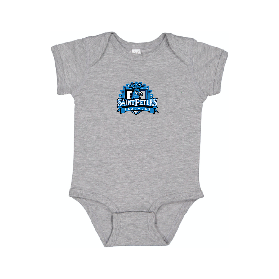 Saint Peters Peacocks Logo Baby Romper Onesie