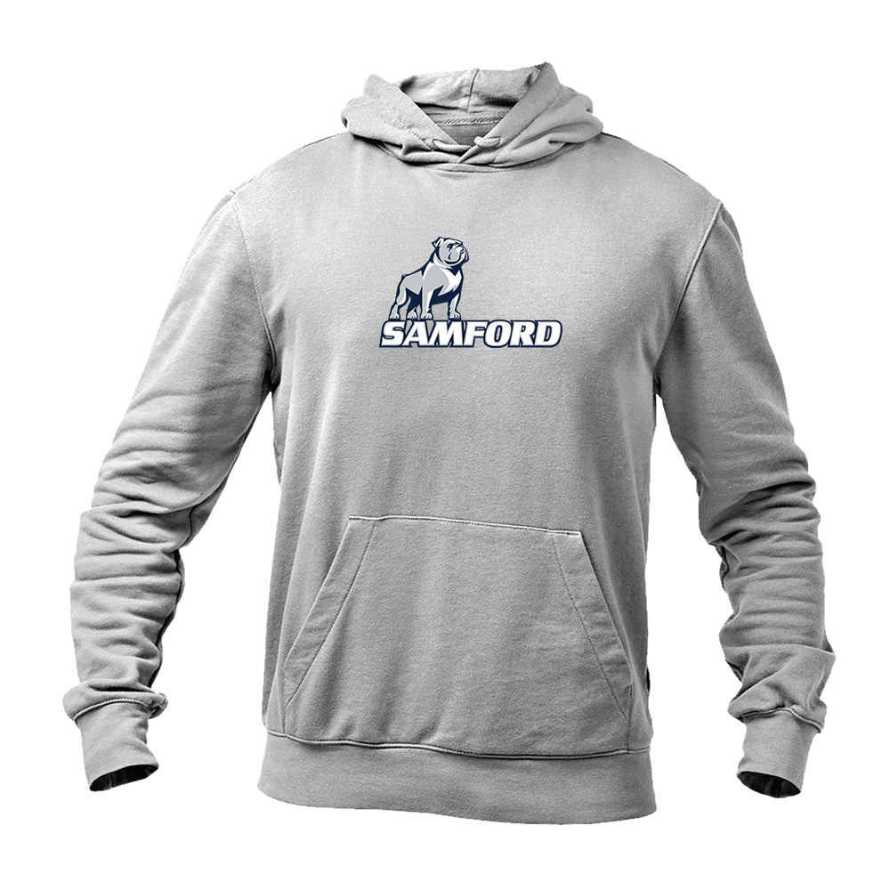 Men's Samford Bulldogs Logo Softstyle Midweight Hooded Sweatshirt