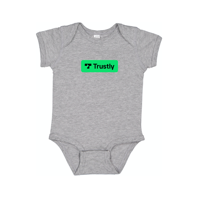 Trustly Horizontal Logo Baby Romper Onesie