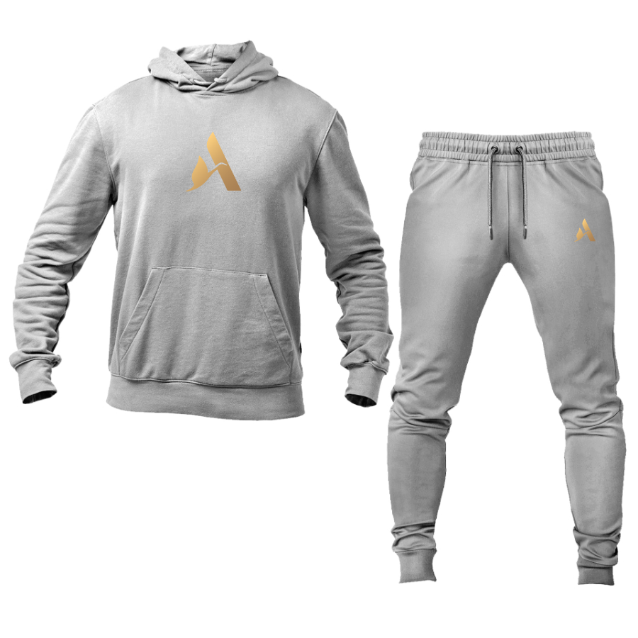Men's Accor Golden Logo Hoodie Joggers Set