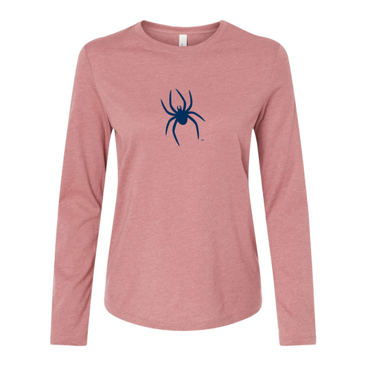 BELLA CANVAS Women’s Richmond Spiders Logo Jersey Long Sleeve Tee