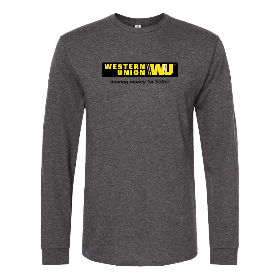 Men's Wastern Union Logo Long Sleeve T-Shirt