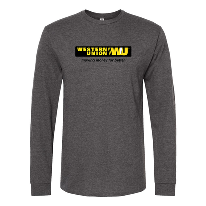 Men's Wastern Union Logo Long Sleeve T-Shirt