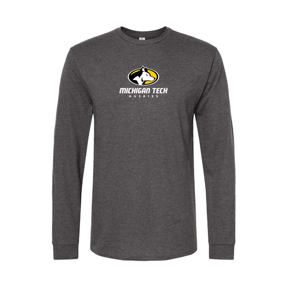 Men's Michigan Tech Huskies Logo Long Sleeve T-Shirt