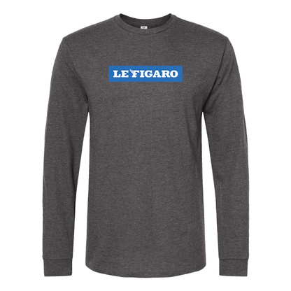 Men's Le Figaro Logo Long Sleeve T-Shirt
