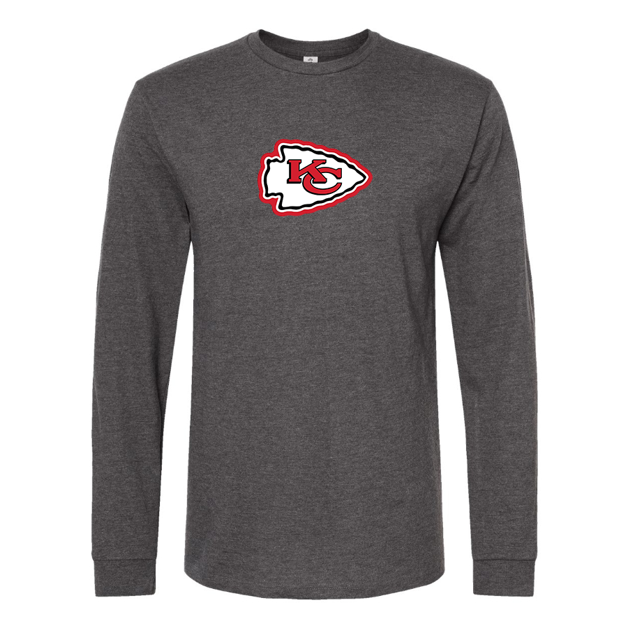 Men's KC Chiefs Logo Long Sleeve T-Shirt