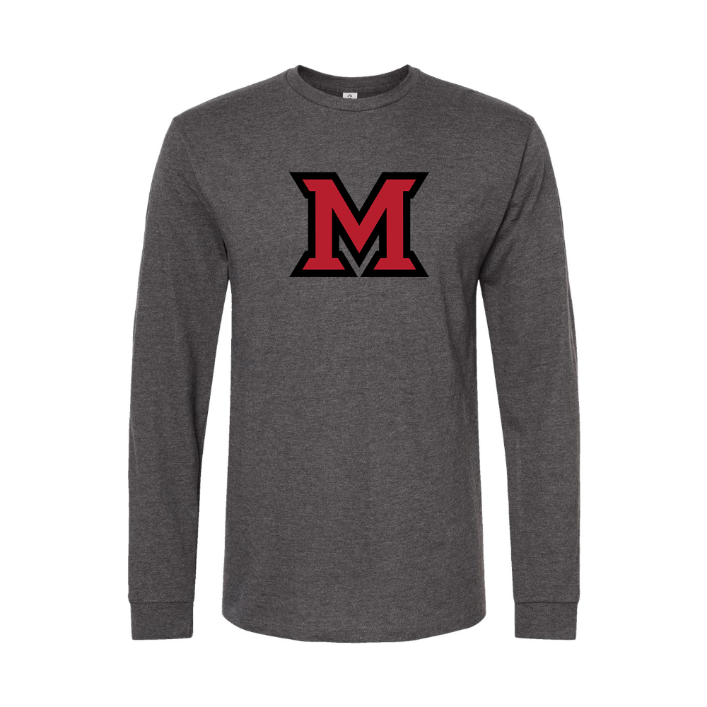 Men's Miami Ohio RedHawks Logo Long Sleeve T-Shirt