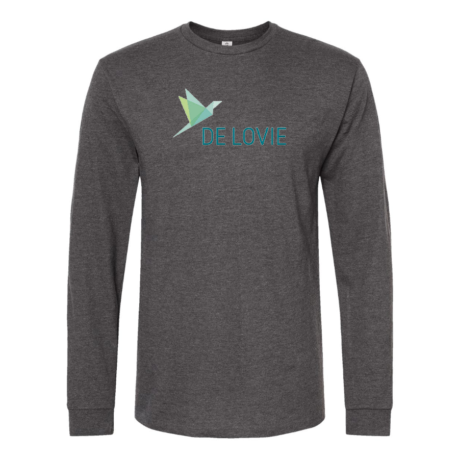 Men's De Lovie Logo Long Sleeve T-Shirt