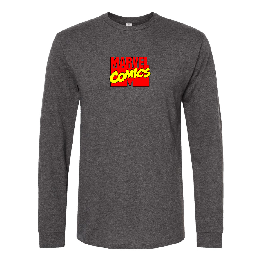 Men's Marvel Comics Logo Long Sleeve T-Shirt
